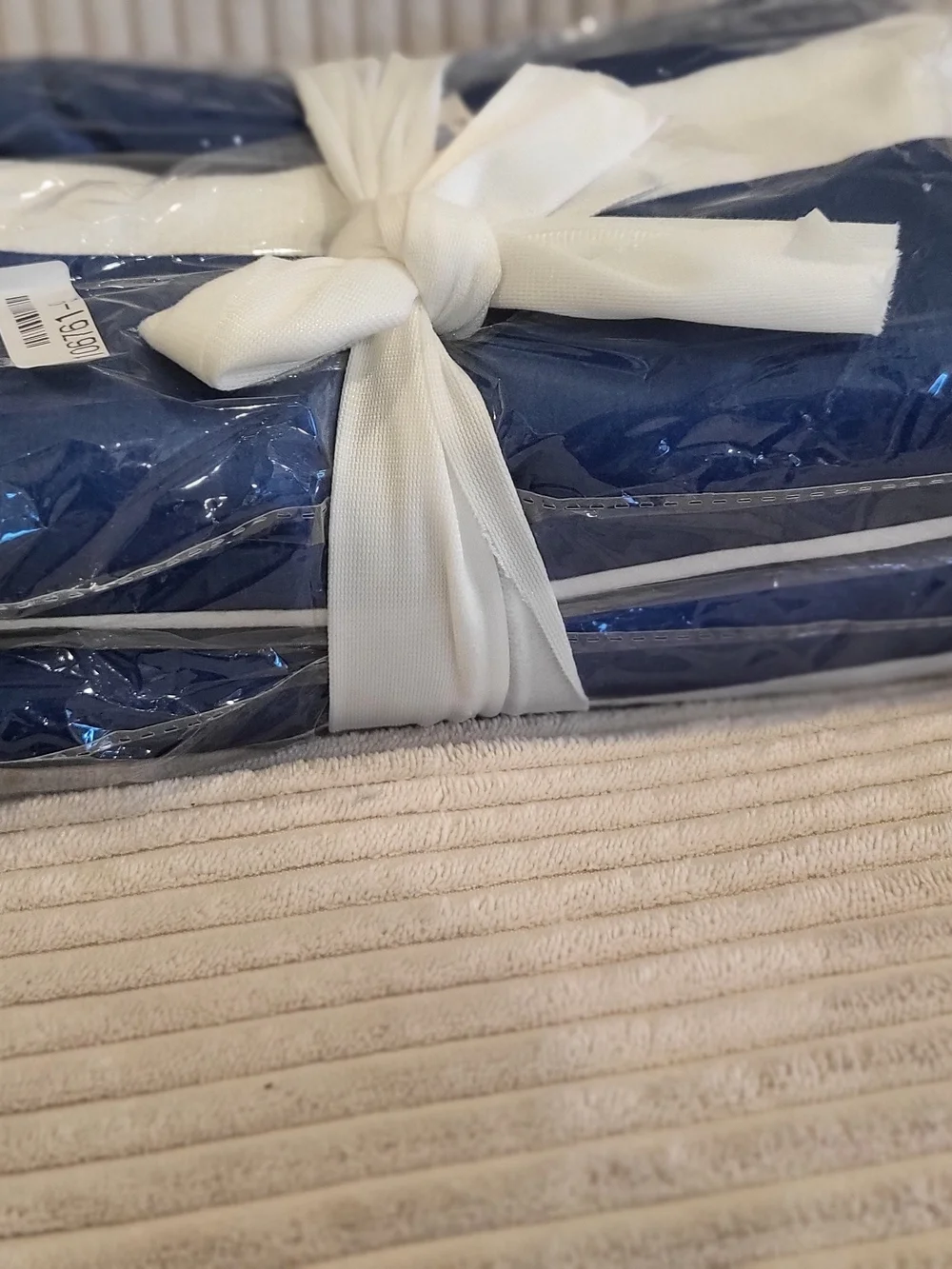Striped Navy & White BEACH TOWELS SET OF 2 40 CM X 70CM